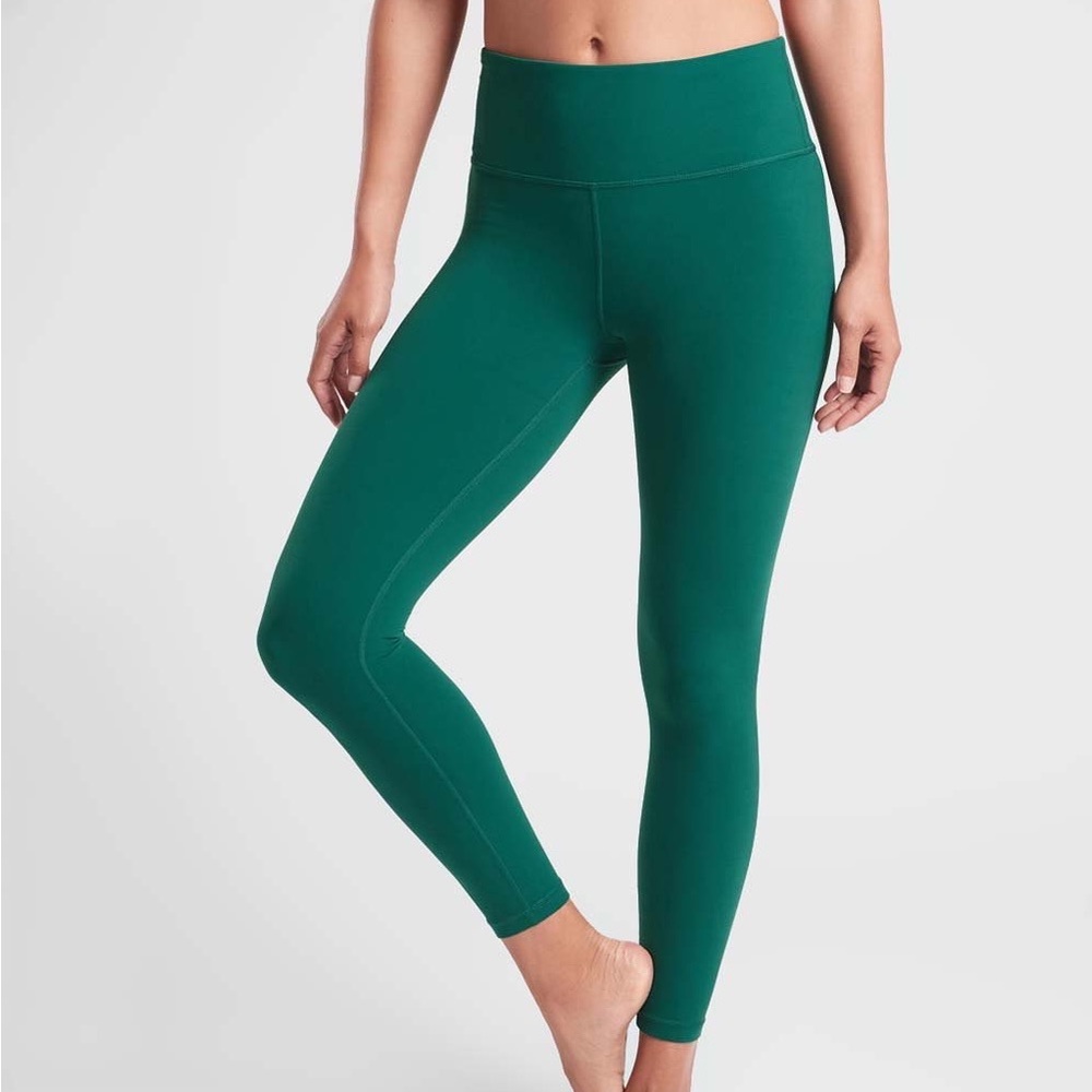 Athleta elation 7/8 tight in dragonfly green